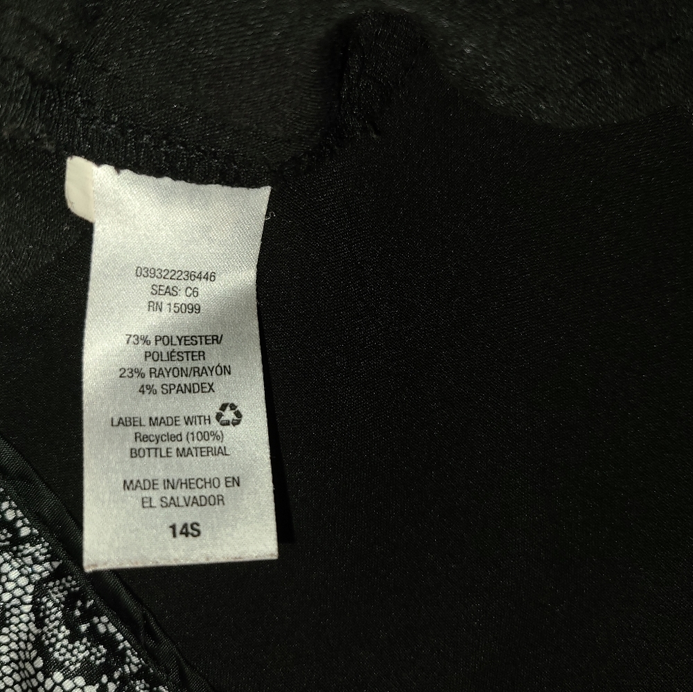 Metaphor Womens Black Flare Leg Dress Pants Size 14S - Picture 8 of 9